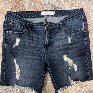 Torrid Blue Boyfriend Jeans Distressed Casual